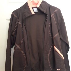 Nike Jumpsuit Brown with Orange Detail